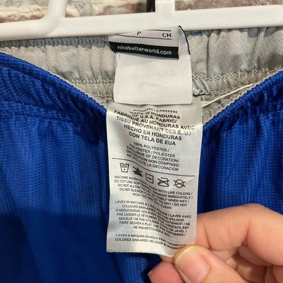 Nike‎ Dri-Fit Size Small Blue Women Athletic Shorts - Picture 4 of 5